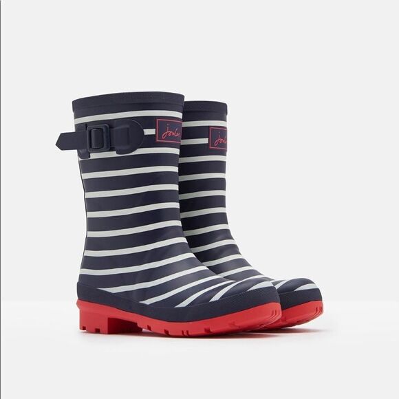 NWB JOULES MOLLY PRINTED MID HEIGHT RAIN BOOTS#20 - Picture 1 of 11